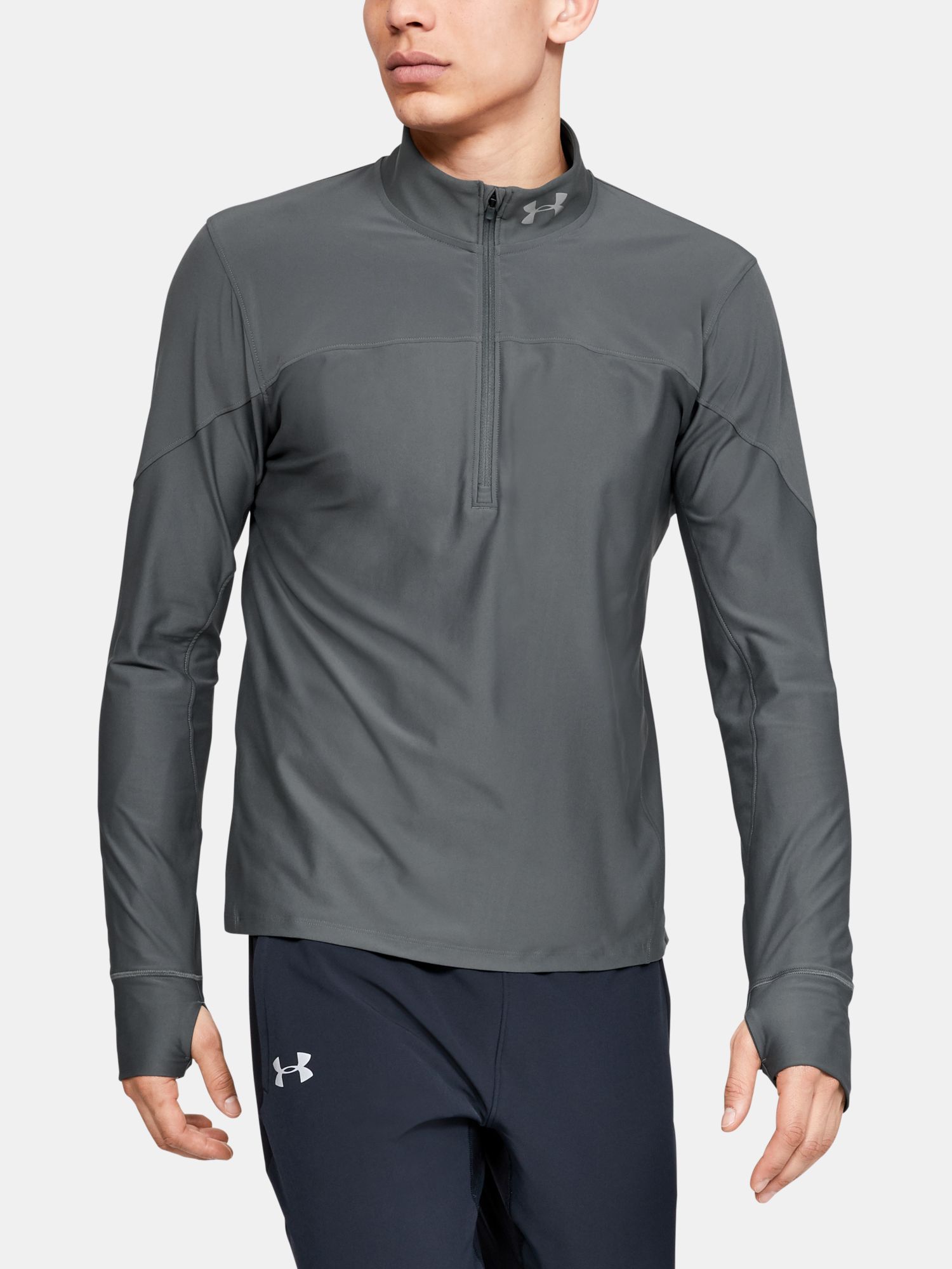 Tričko Under Armour QUALIFIER HALF ZIP GRY underarmour cz