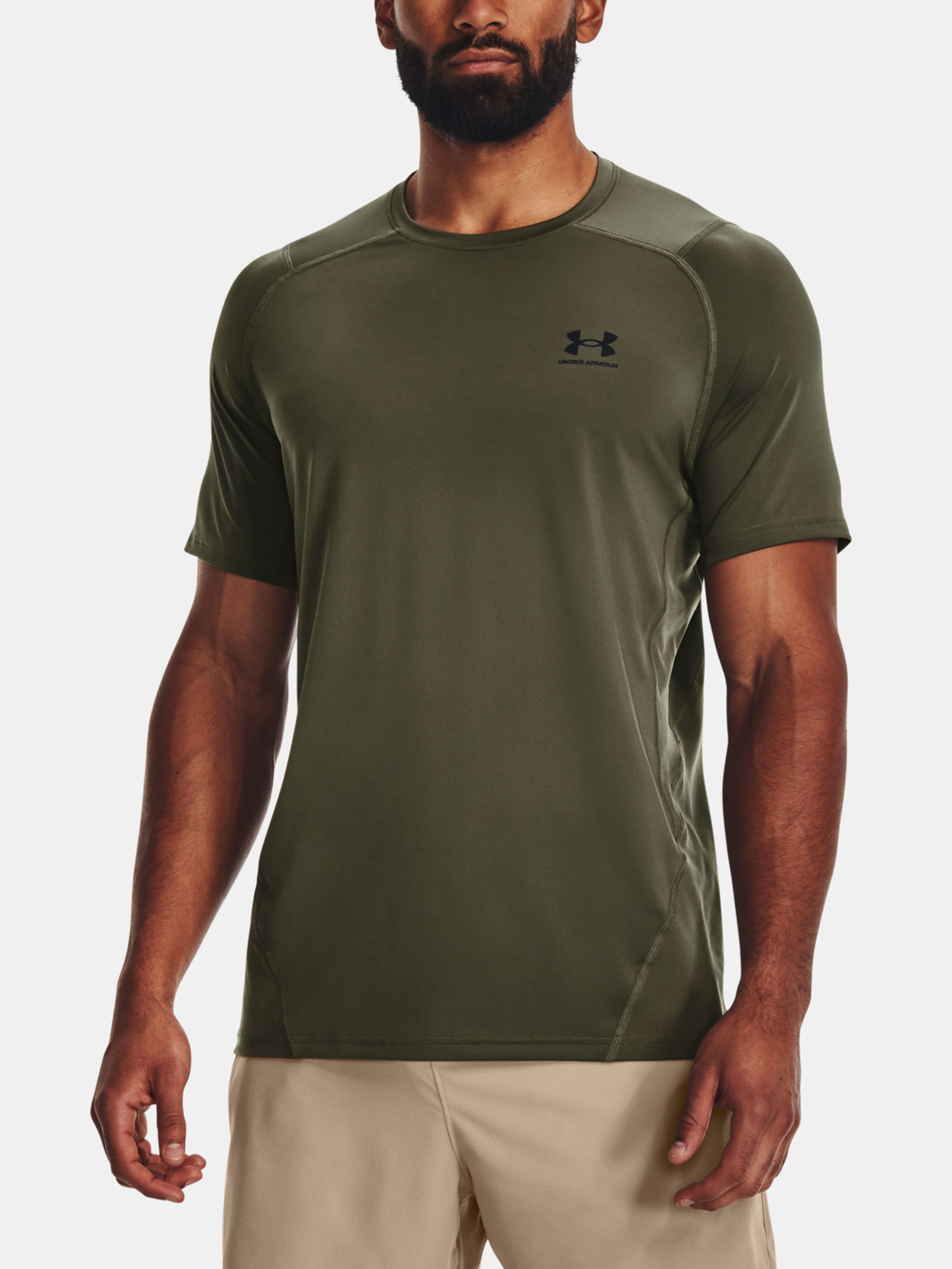 Tričko Under Armour UA HG Armour Fitted SS-GRN