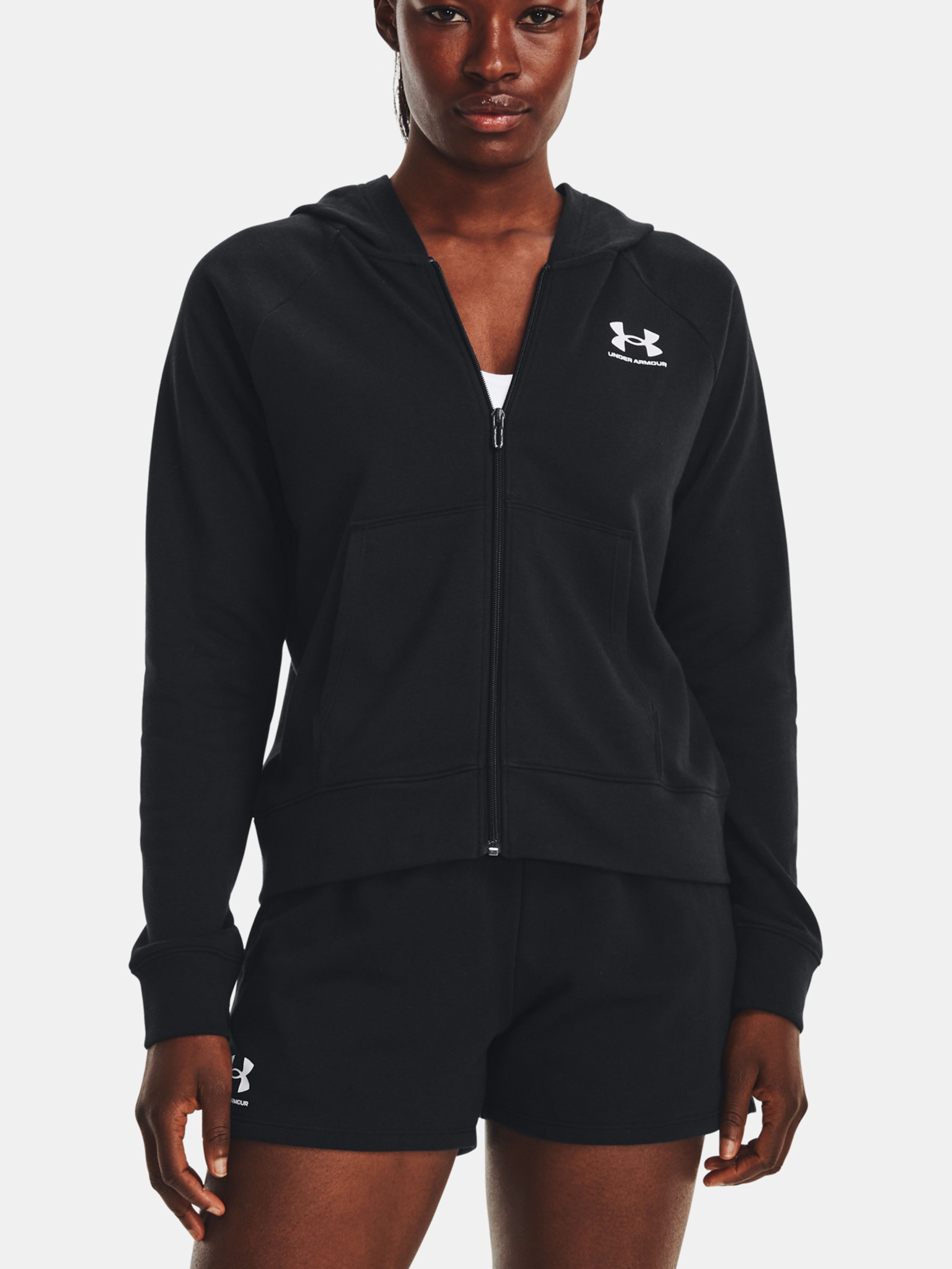 Pulover Under Armour UA Rival Terry FZ Hoodie-BLK