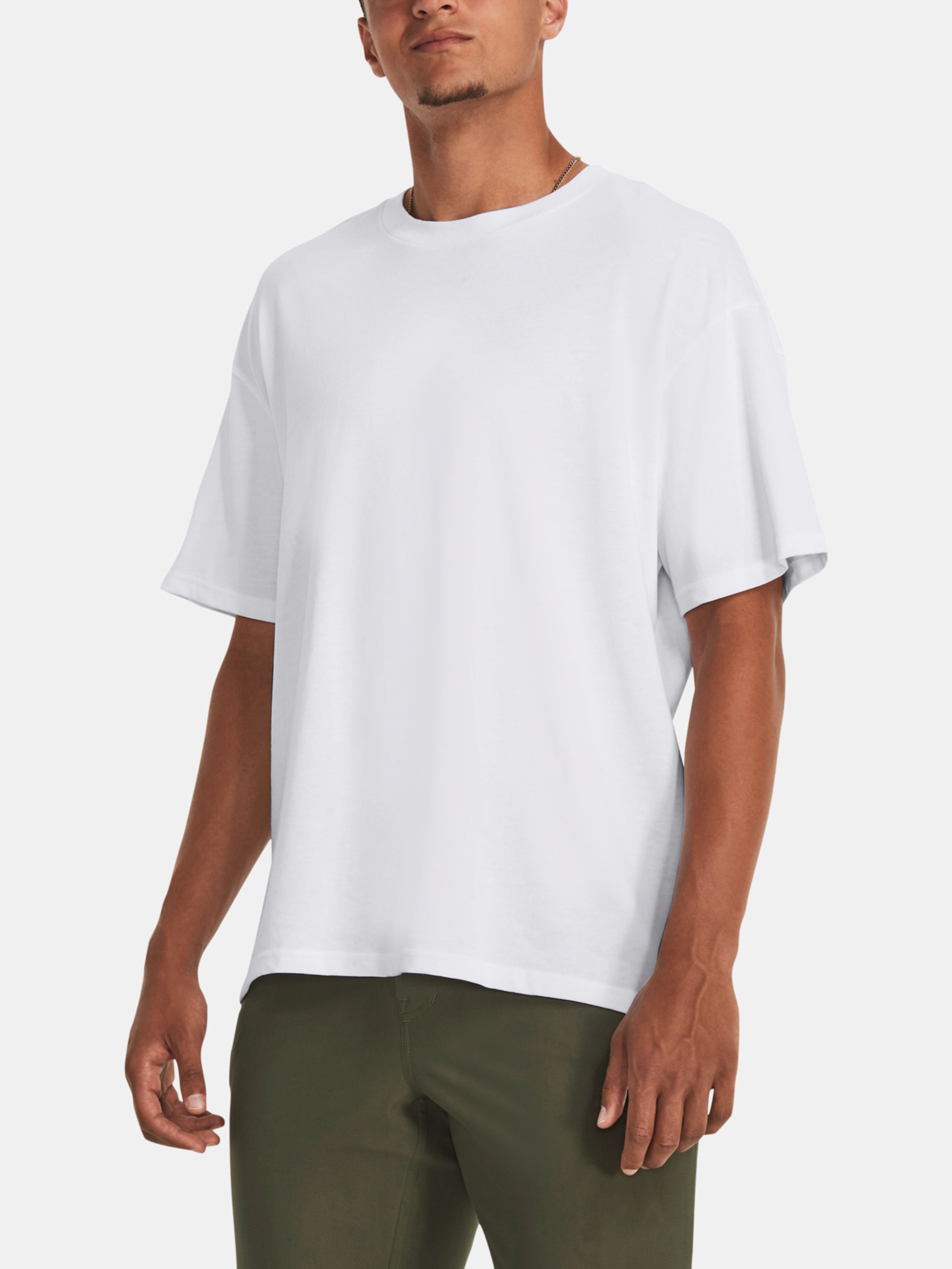 Majica Under Armour UA M's Oversized HVYWT SS-WHT