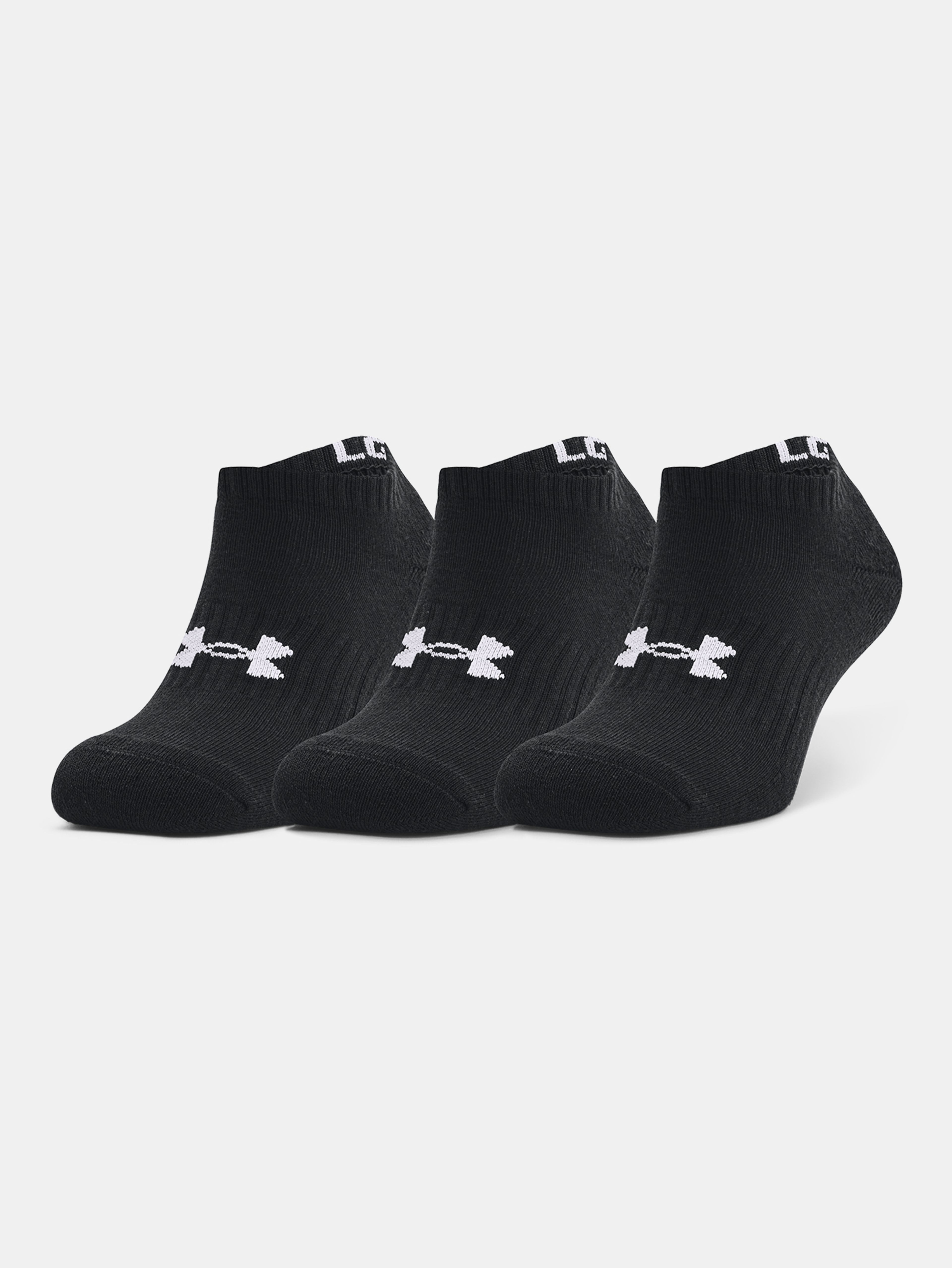 Nogavice Under Armour UA Core No Show 3Pk-BLK