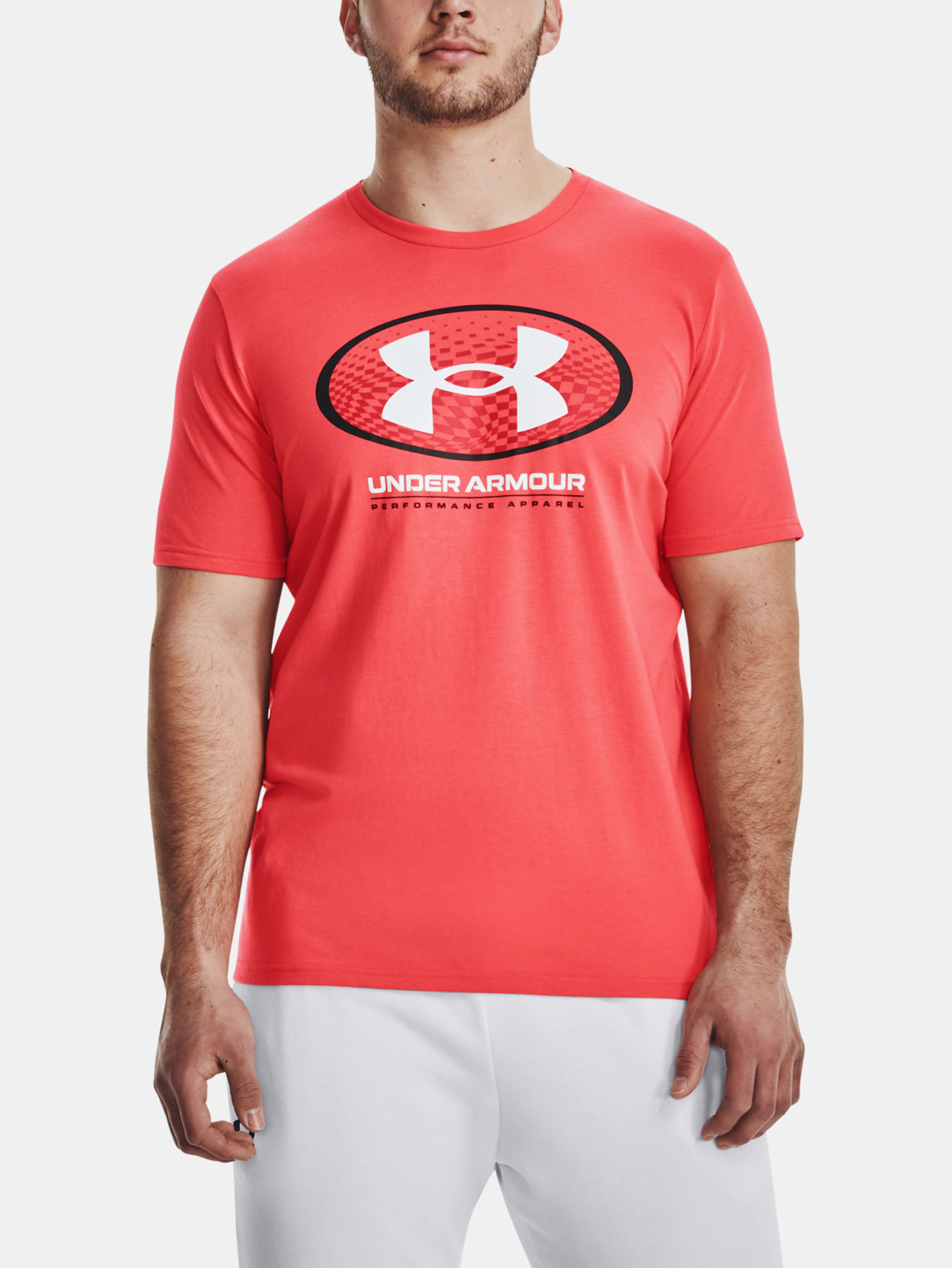 Tričko Under Armour UA MULTI-COLOR LOCKERTAG SS-RED