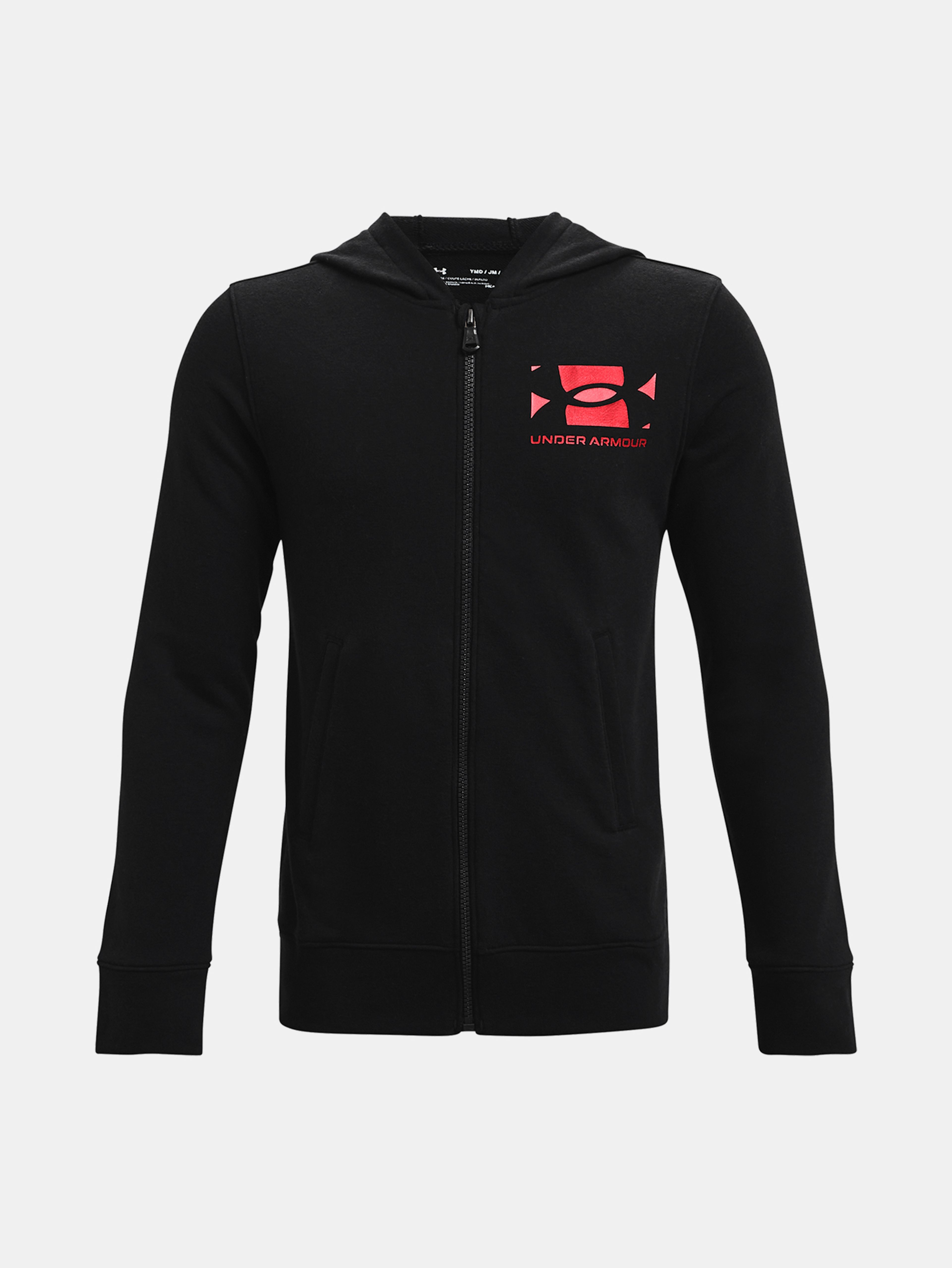 Mikina Under Armour RIVAL TERRY FZ HOODIE-BLK