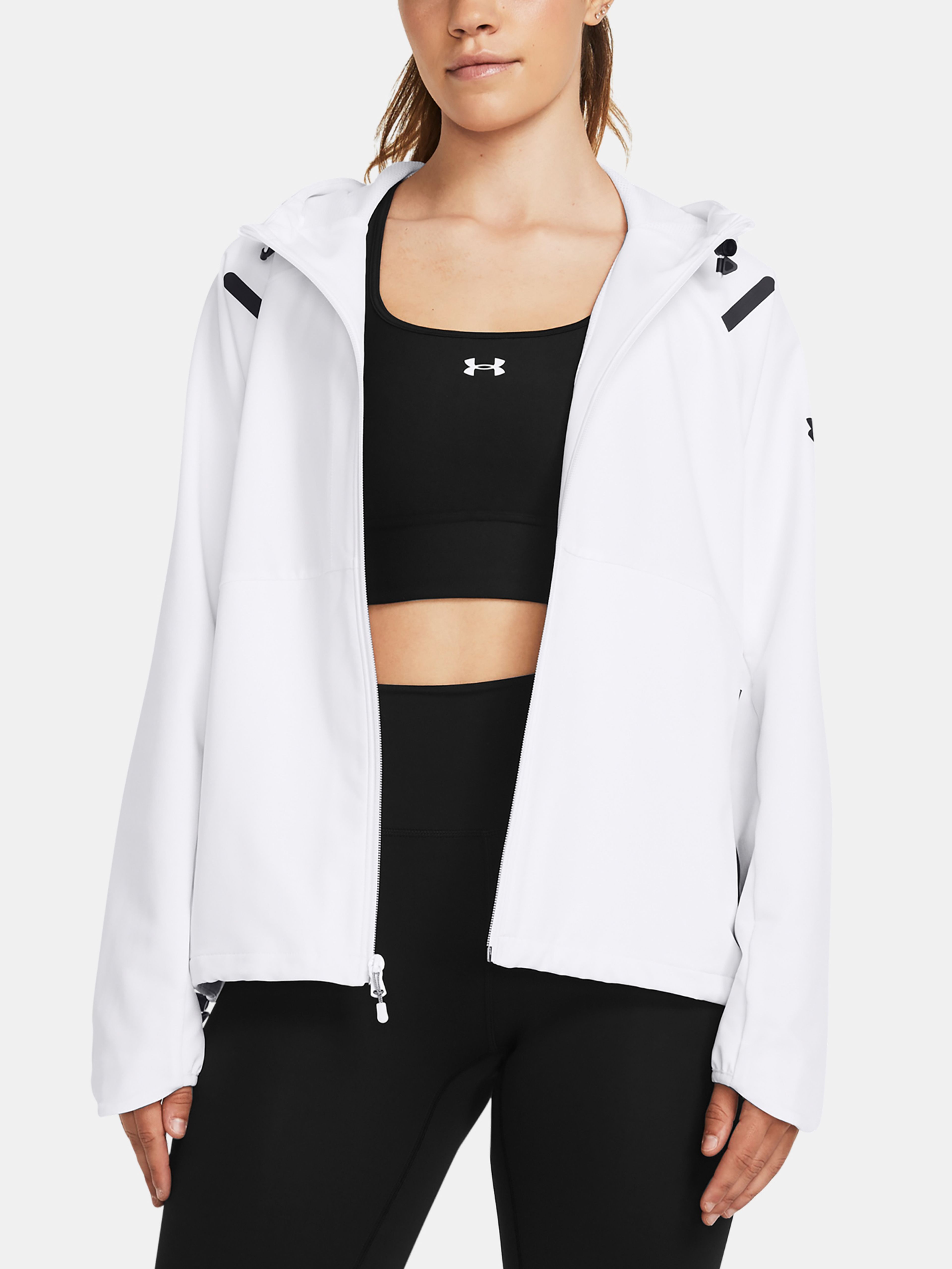 Jakna Under Armour Unstoppable Hooded Jacket-WHT