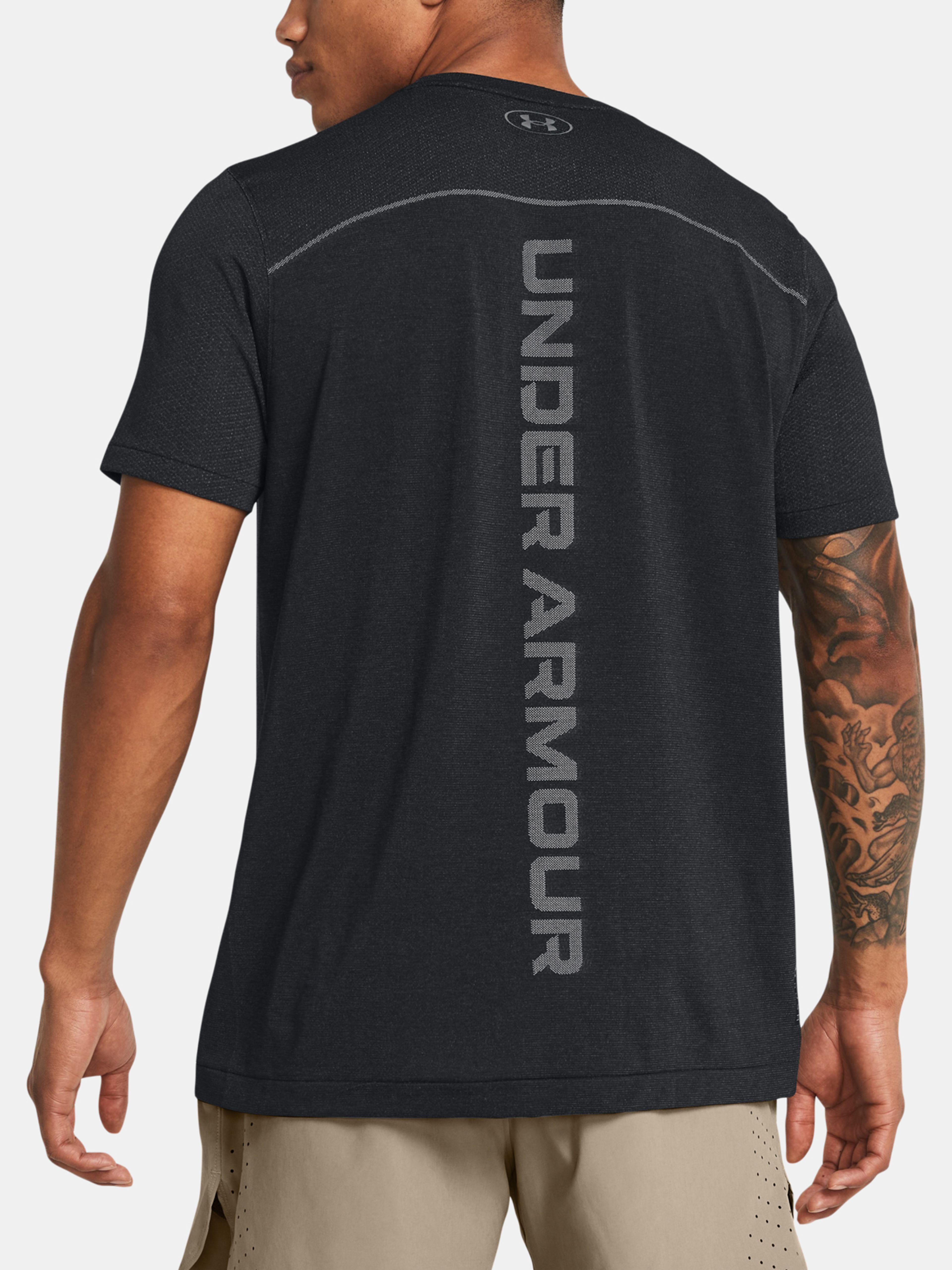 Férfi póló Under Armour UA Rush Seamless Wordmark SS | underarmour.hu