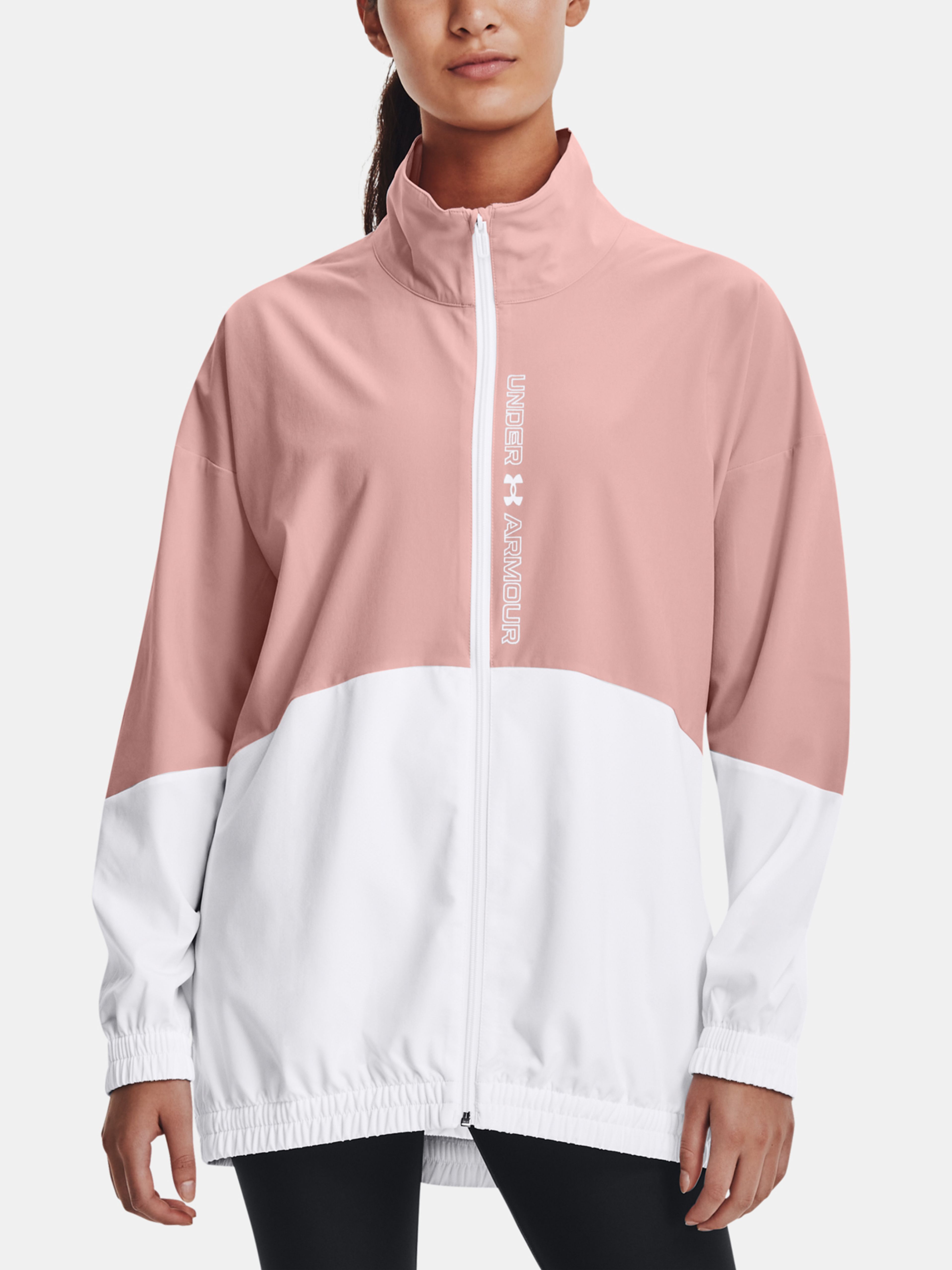  Woven FZ Jacket, white - women's jacket - UNDER ARMOUR -  49.70 € - outdoorové oblečení a vybavení shop