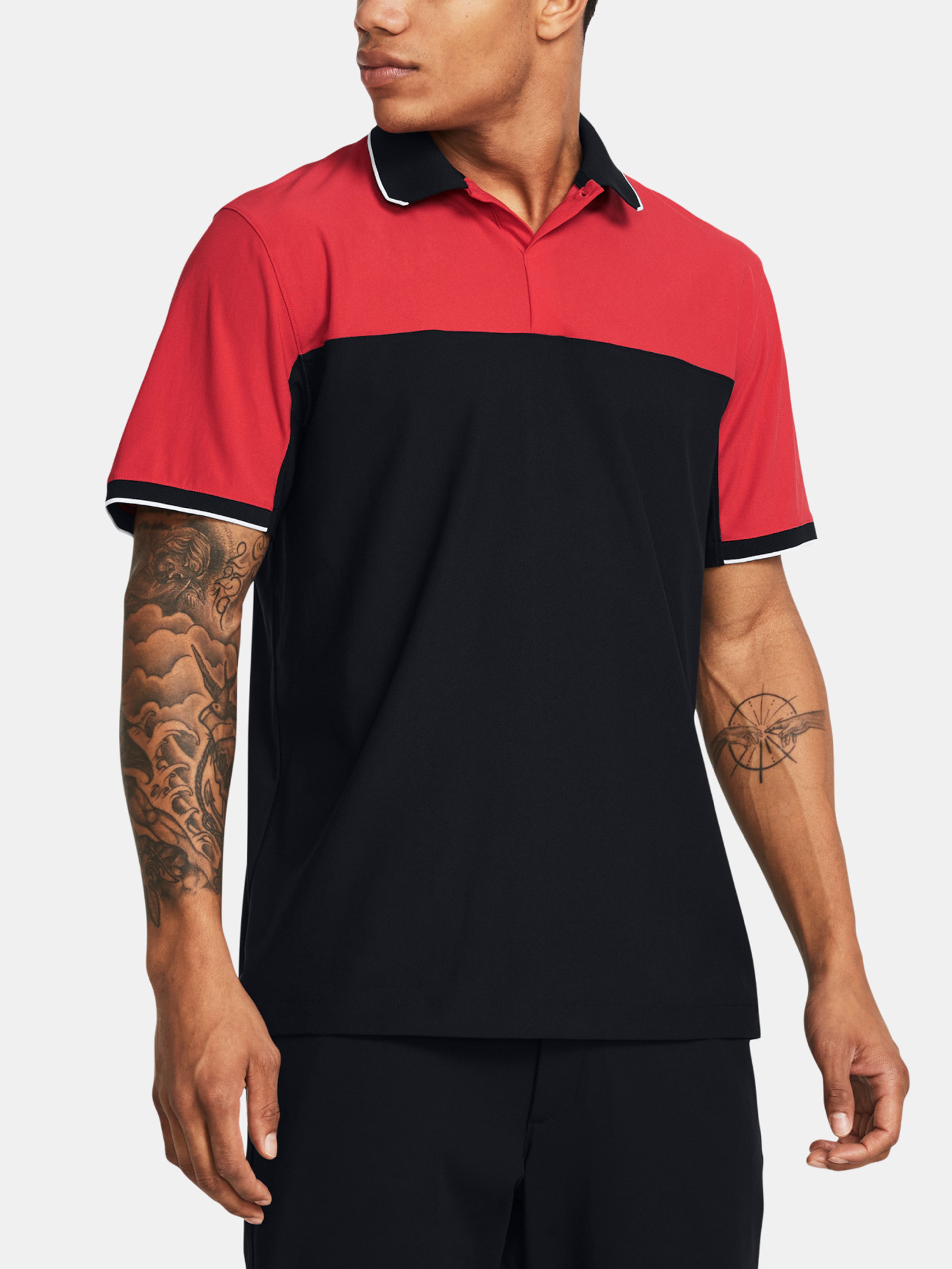 Majica Under Armour UA Tour Tips Blocked Polo-RED