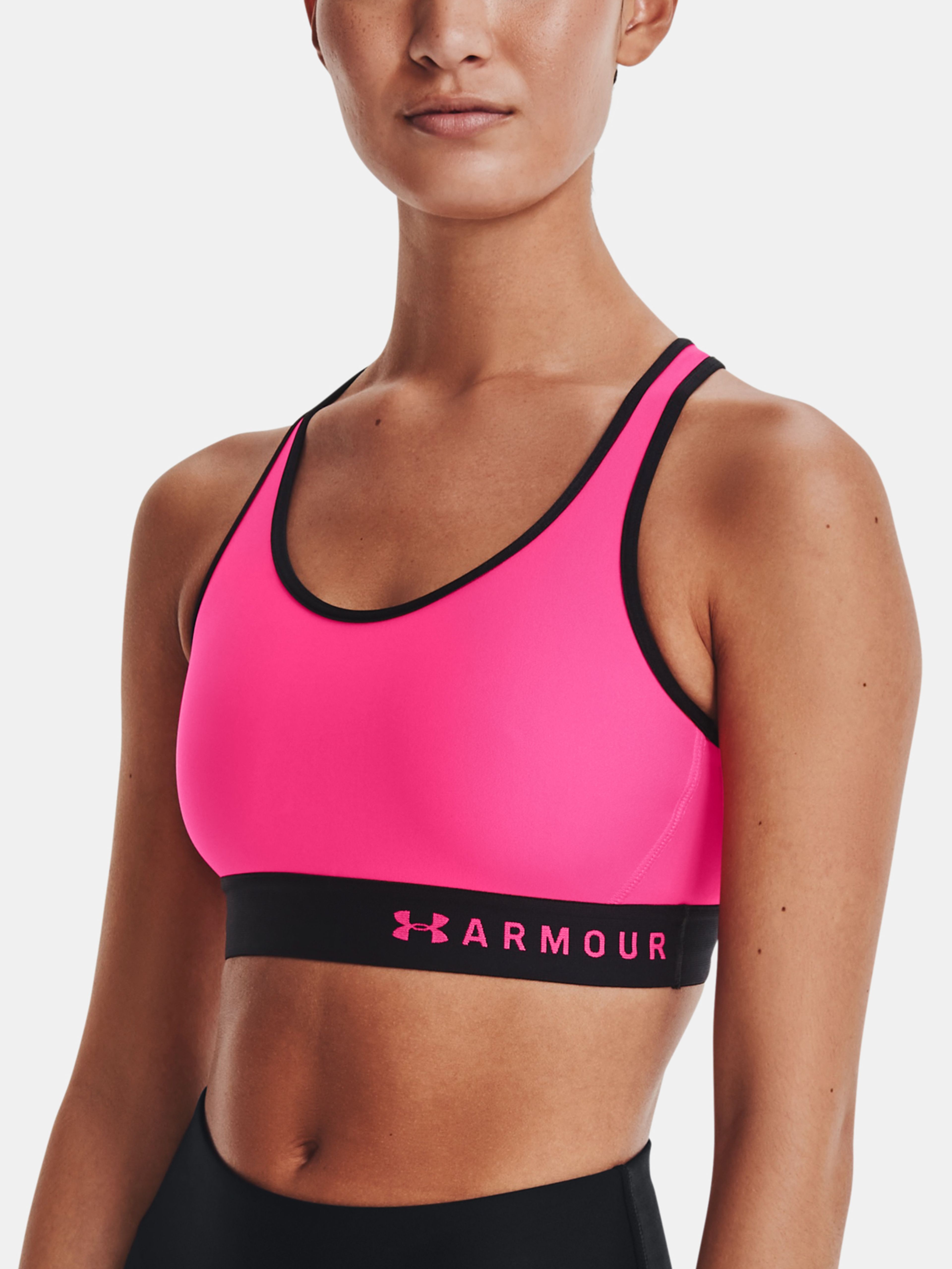 Podprsenka Under Armour Armour Mid Keyhole Bra-PNK