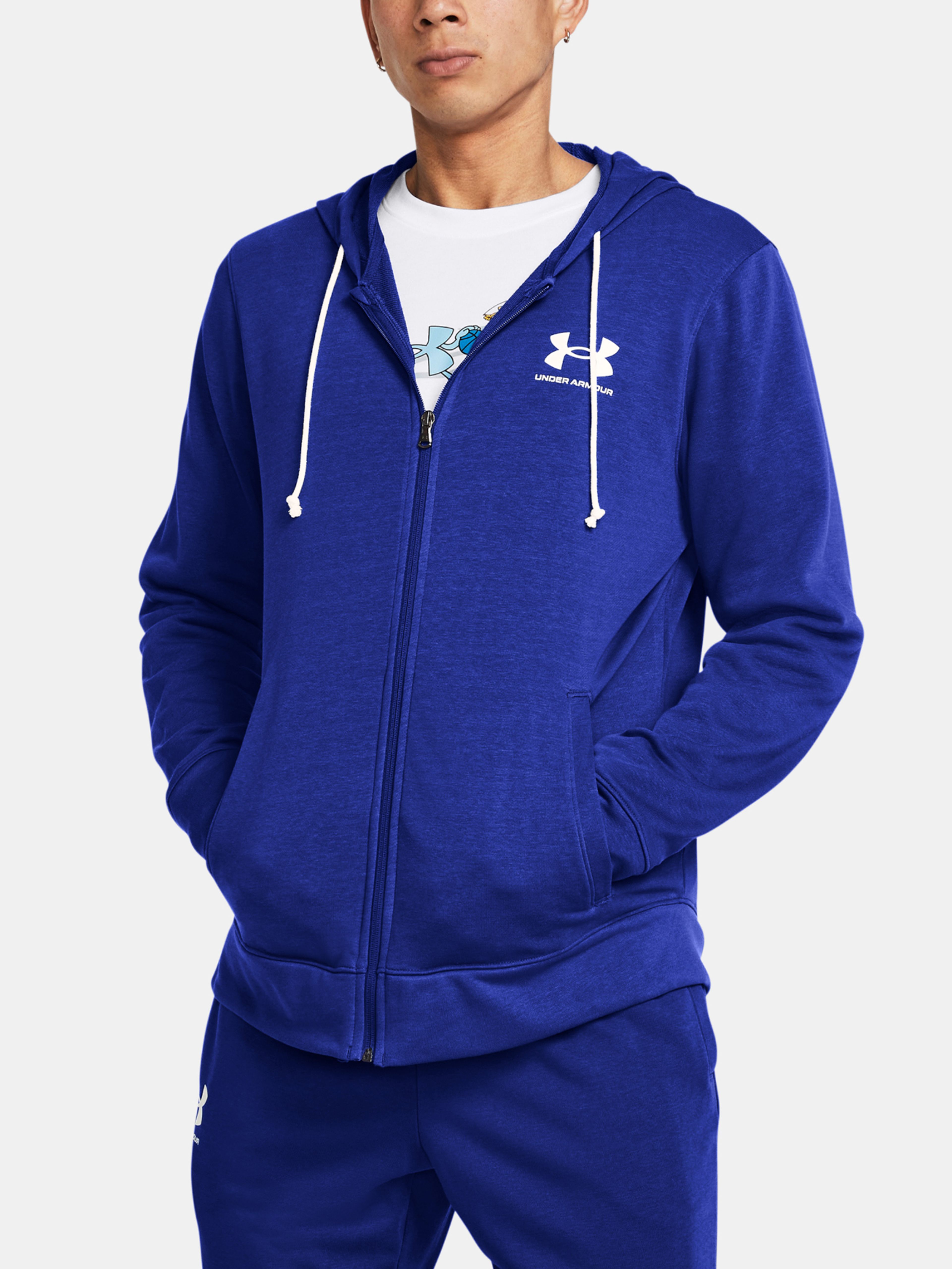 Pulover Under Armour UA Rival Terry LC FZ-BLU