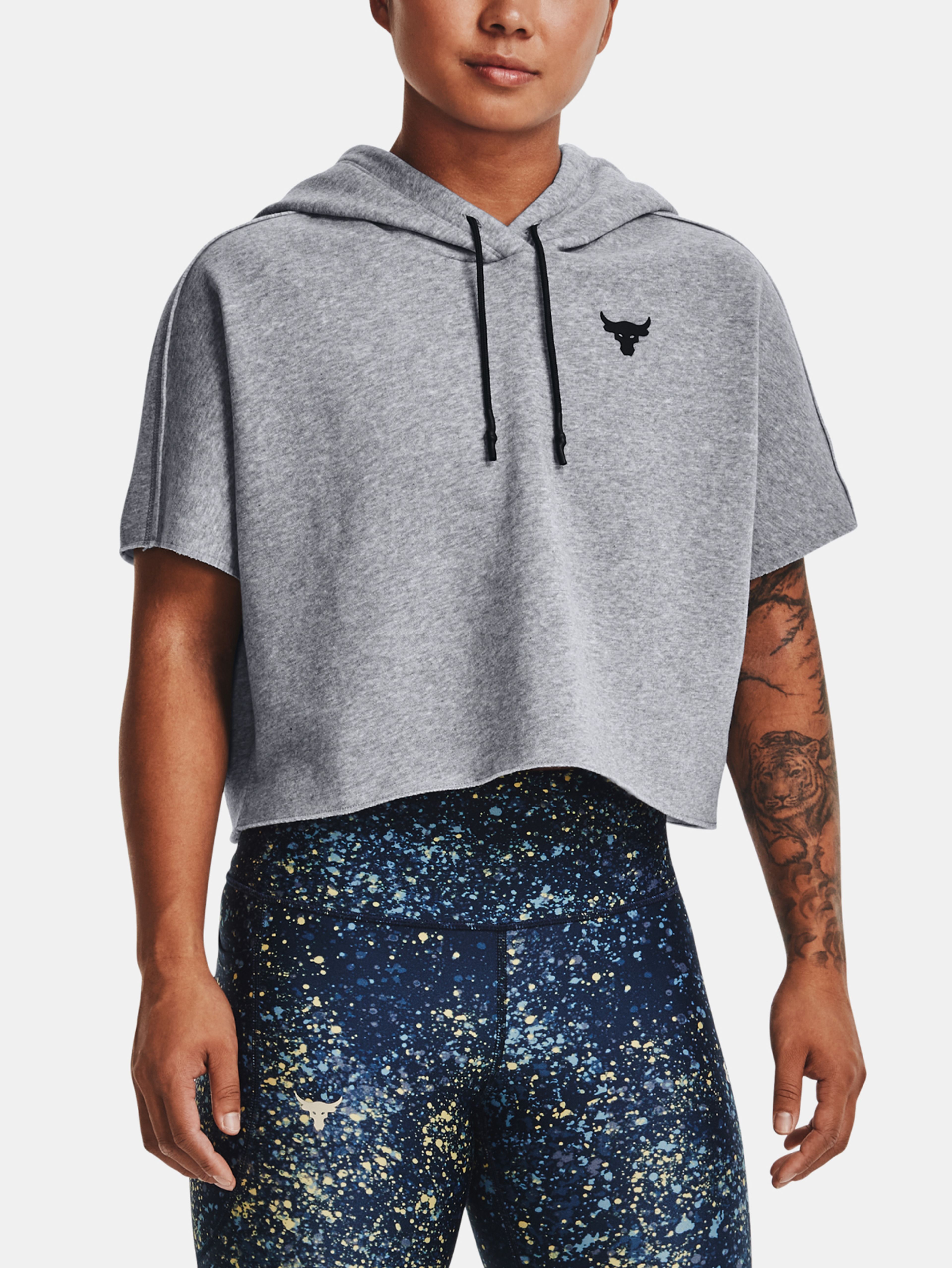 Mikina Under Armour UA Prjct Rock SS Fleece Hde-GRY