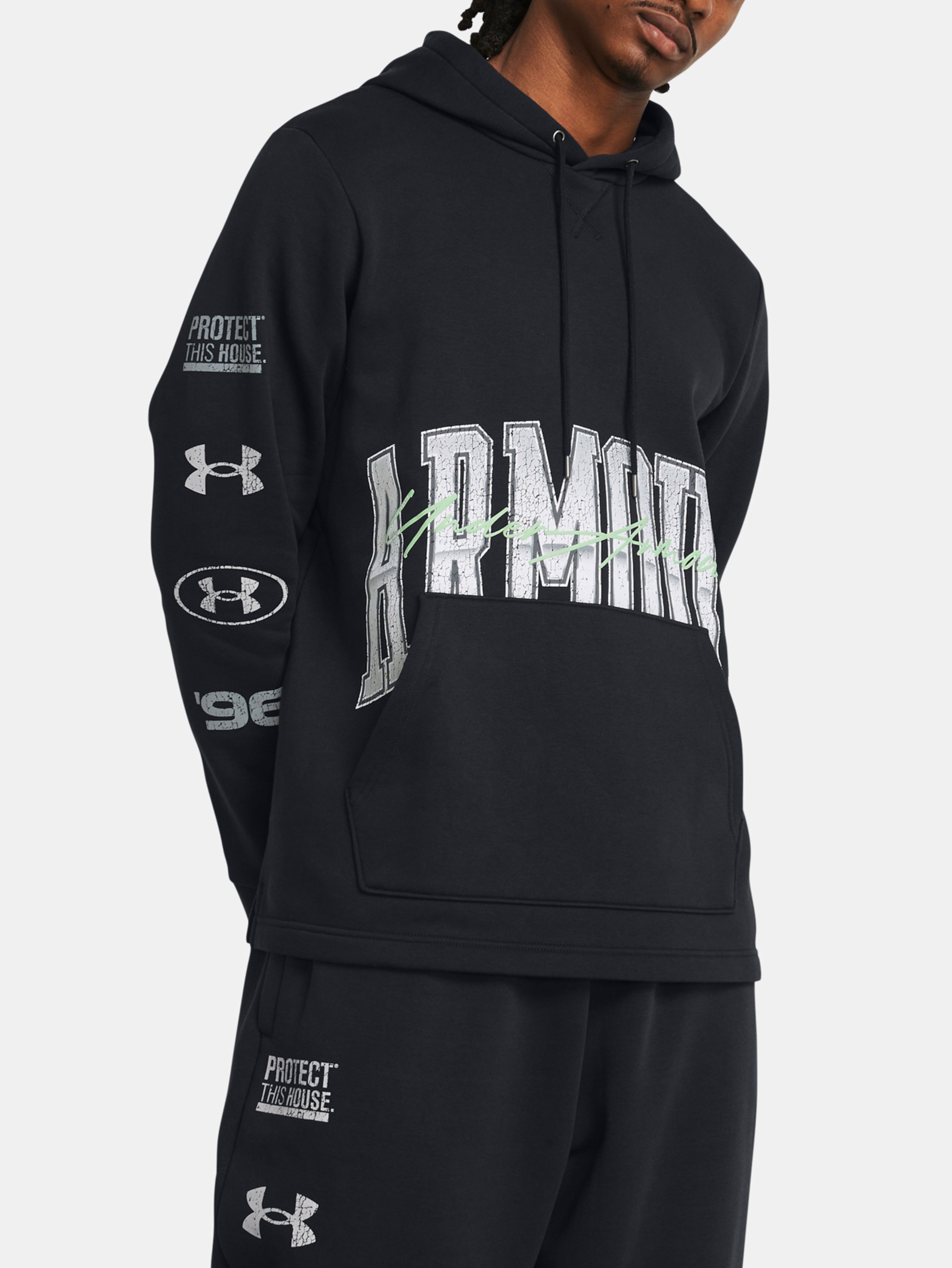 Under Armour UA Essential Flc Nov Hood-BLK felső