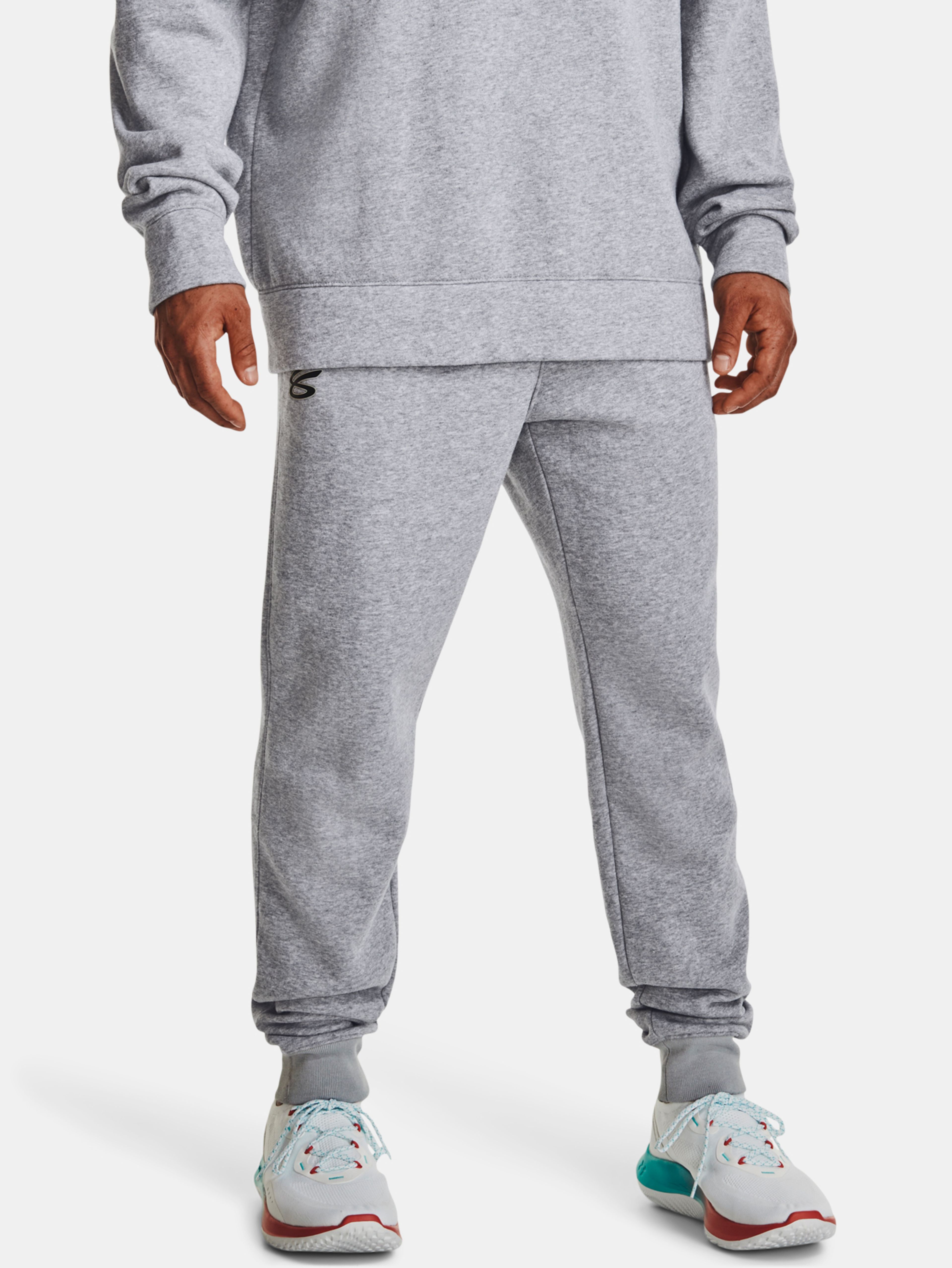 Tepláky Under Armour Curry Fleece Sweatpants-GRY