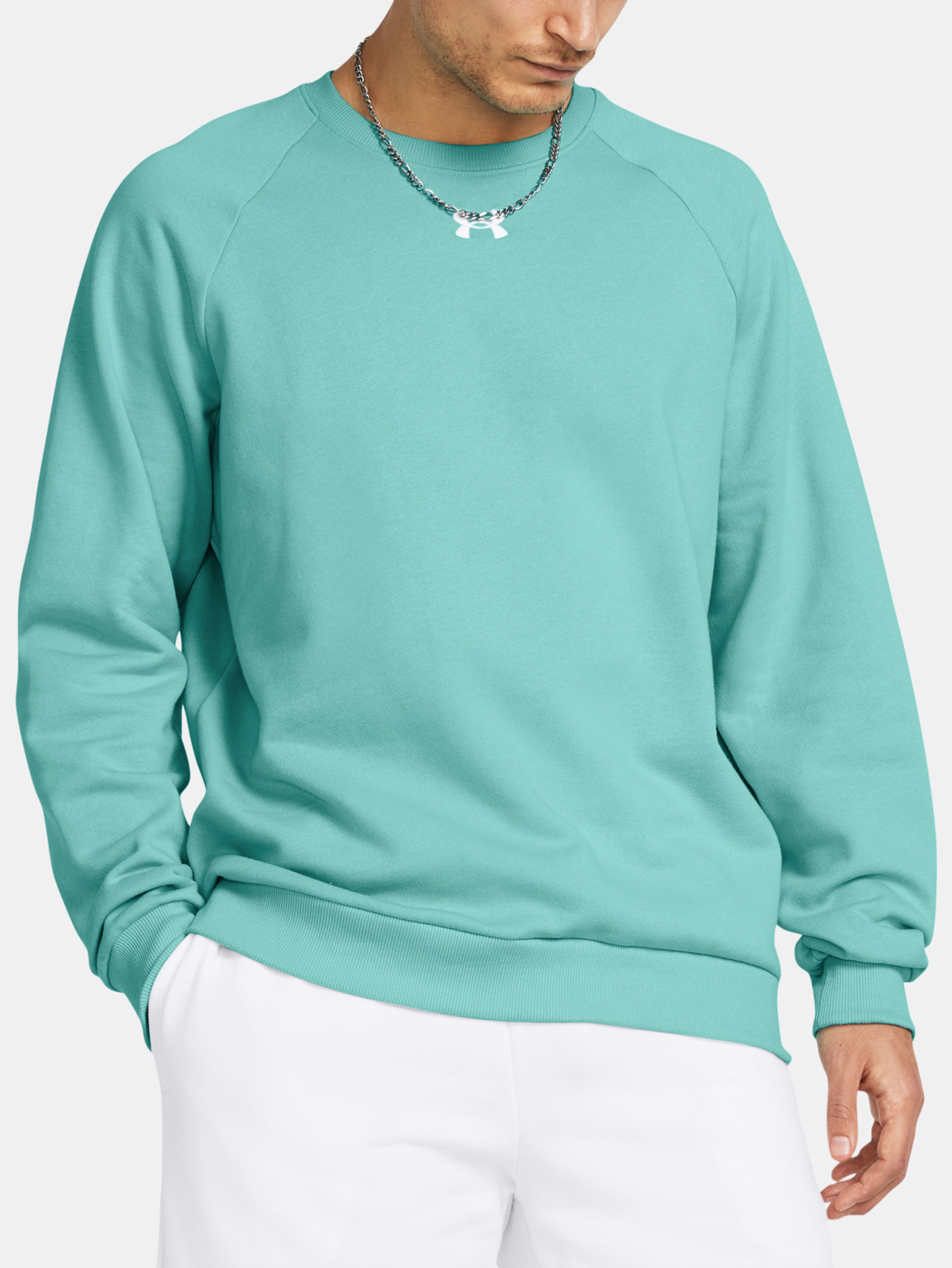 Pulover Under Armour UA Rival Fleece Crew-GRN