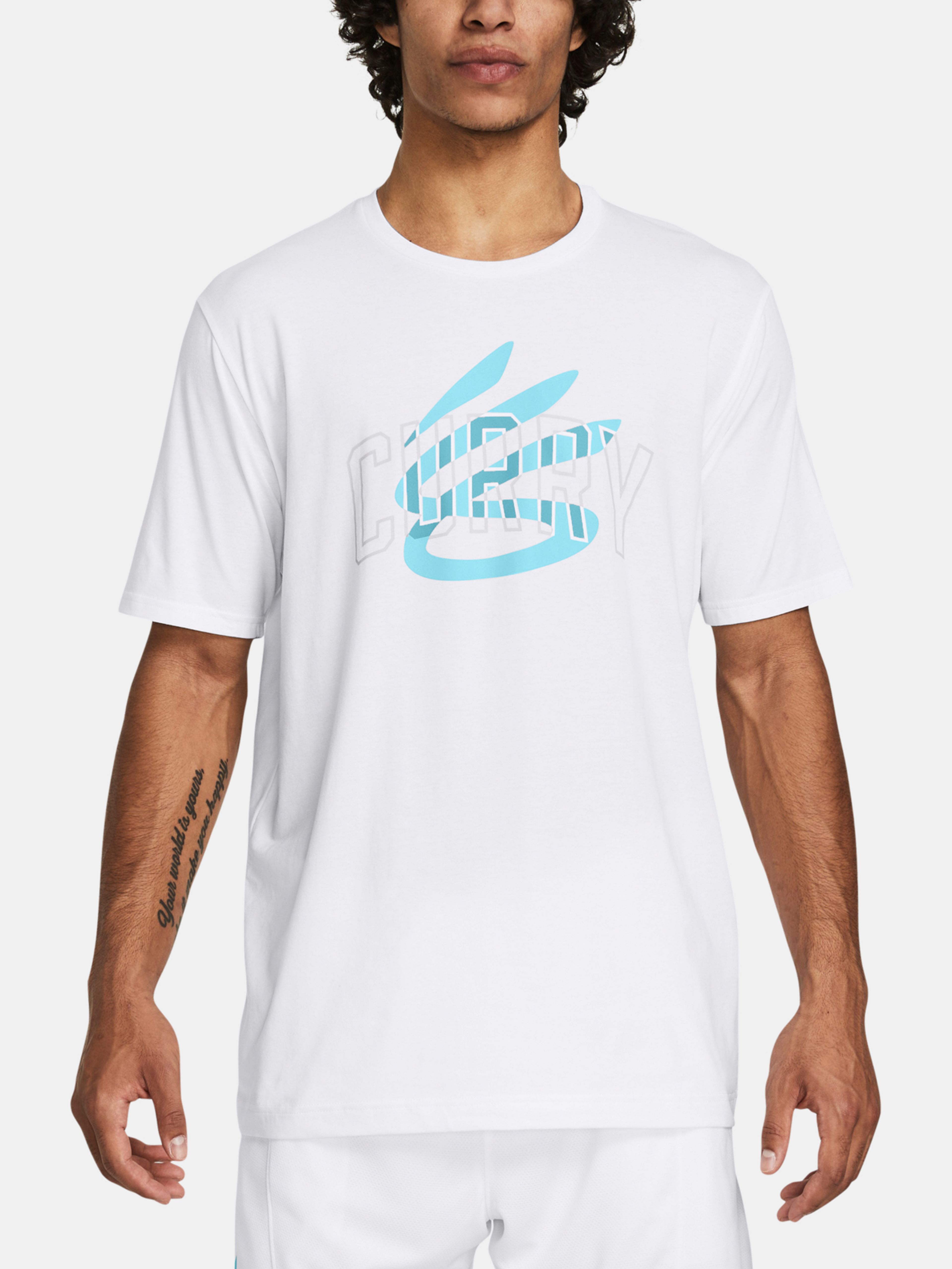 Majica Under Armour Curry Champ Mindset Tee-WHT